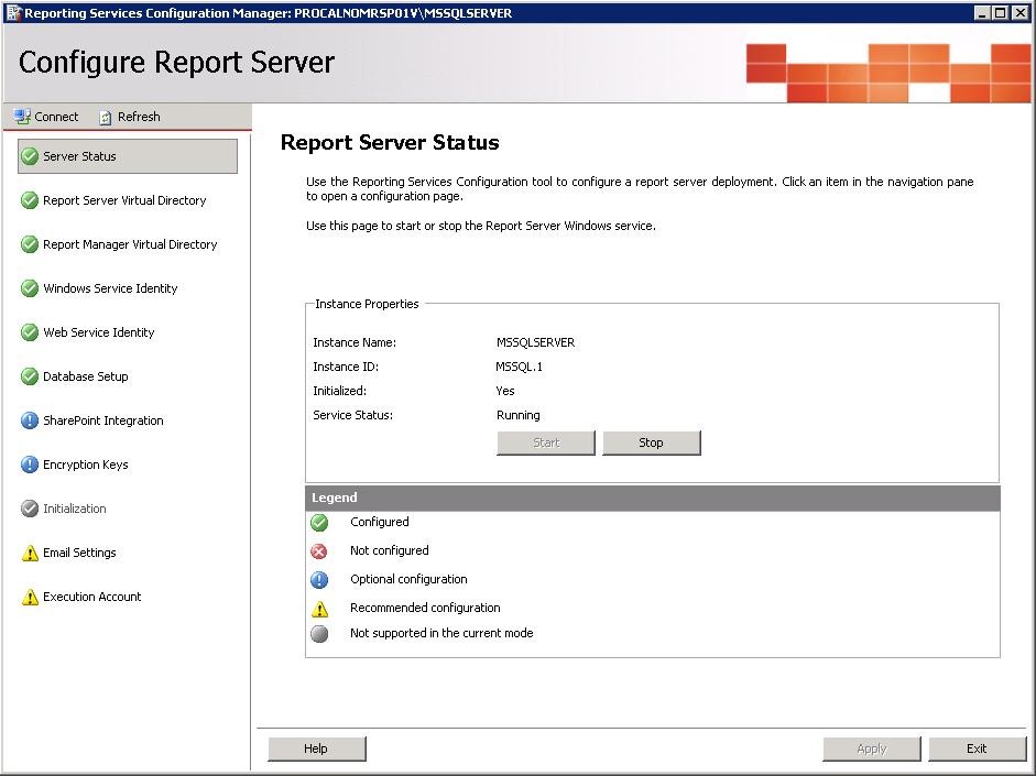Report inform. Configuration Report Server. Report Server Windows service. На сервере отчетов reporting services можно:. Dell Server configuration Tool.